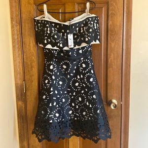 WHY Dress, Black/Nude, Brand New